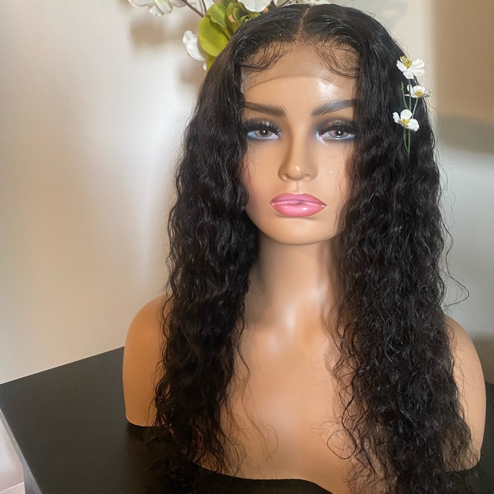 100% Human Hair Lace Closure wig